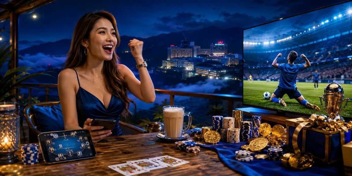 Suasana permainan poker gaya Malaysia mengingatkan pengalaman Genting Highlands di platform 800mt