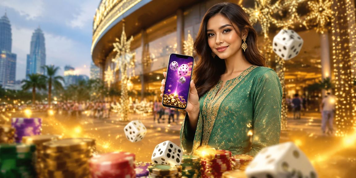 Suasana permainan dadu gaya Malaysia semasa musim Hari Raya dengan promosi khas di 800mt